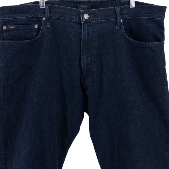 Polo Ralph Lauren Men's 40X30 (40x27 actual) Hampton Relaxed Straight Blue Jeans - Picture 3 of 16